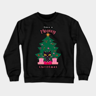 Christmas Design Cute Cat Crewneck Sweatshirt